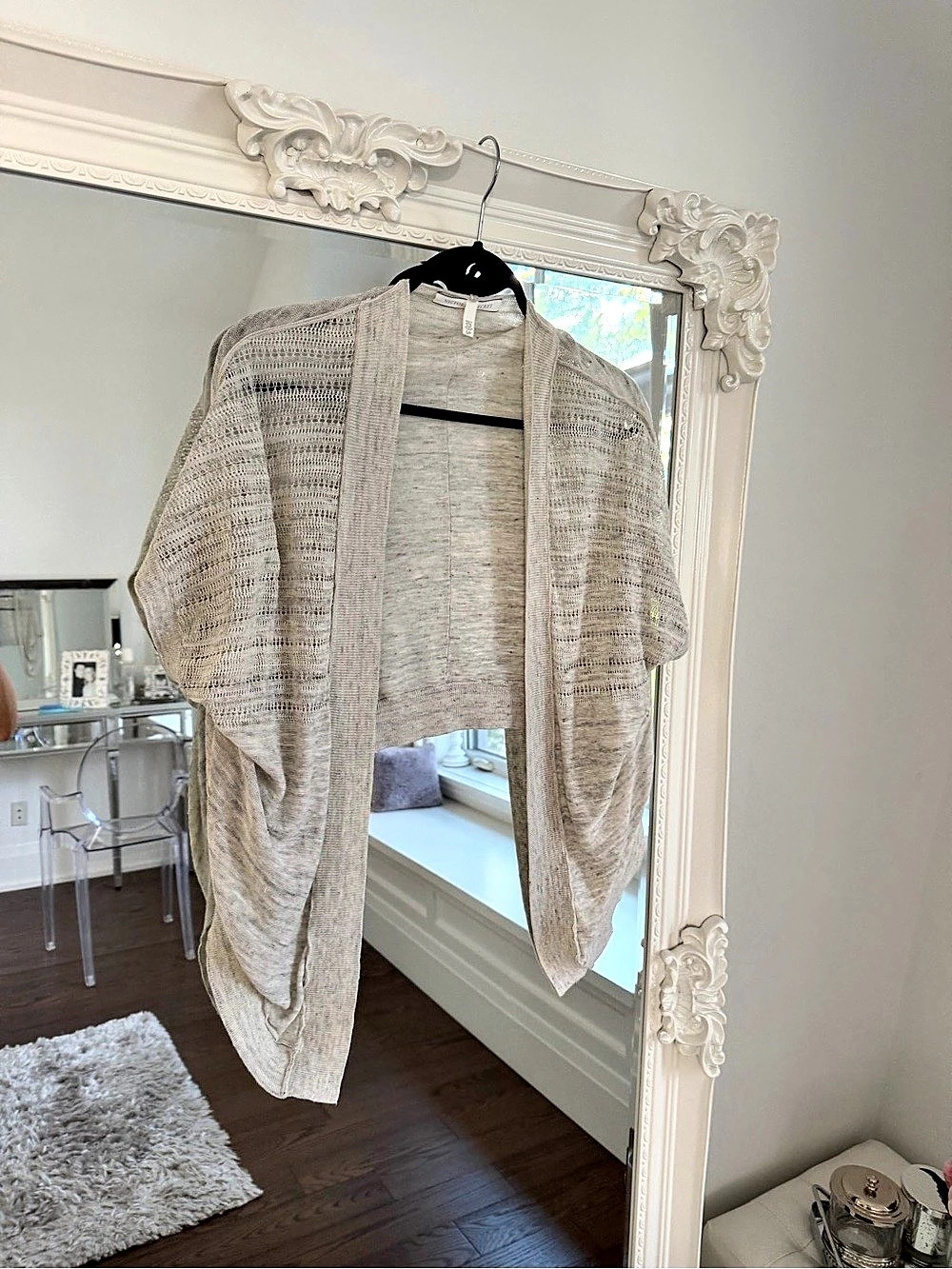 Victoria's Secret Open Front Cardigan Gray Small Like New